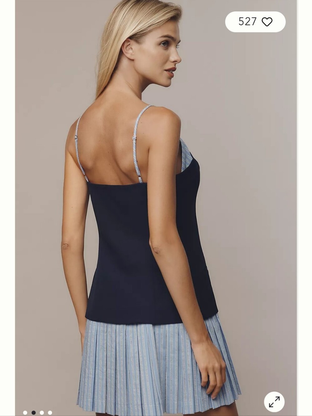 NWT Maeve Sleeveless Peekaboo Twofer Mini Dress - Picture 2 of 7